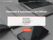 Tablet Screenshot of halo-attorneys.com